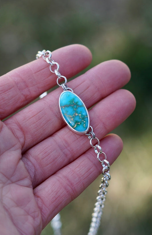 Turquoise Choker Necklace (Sonoran Mountain)
