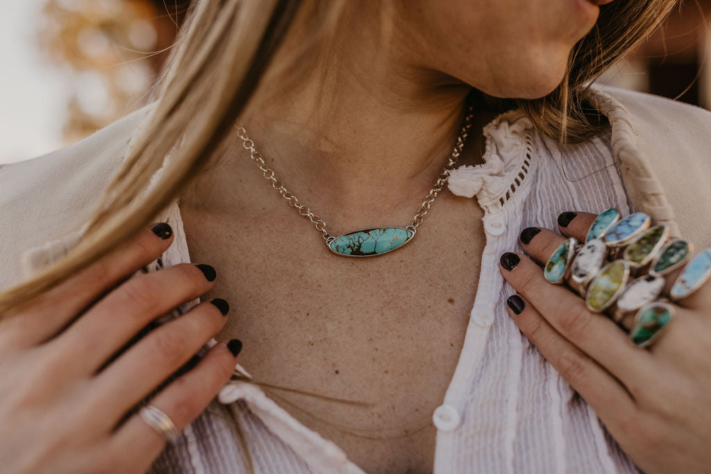 Turquoise Choker Necklace (Royston)