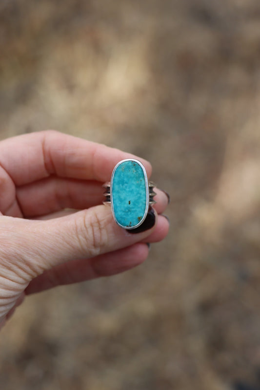 White Water Turquoise Ring (size 6)