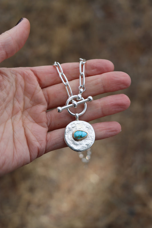 Token Necklace w/ Turquoise #1