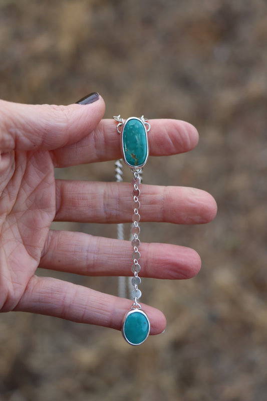 Lariat Necklace (White Water)