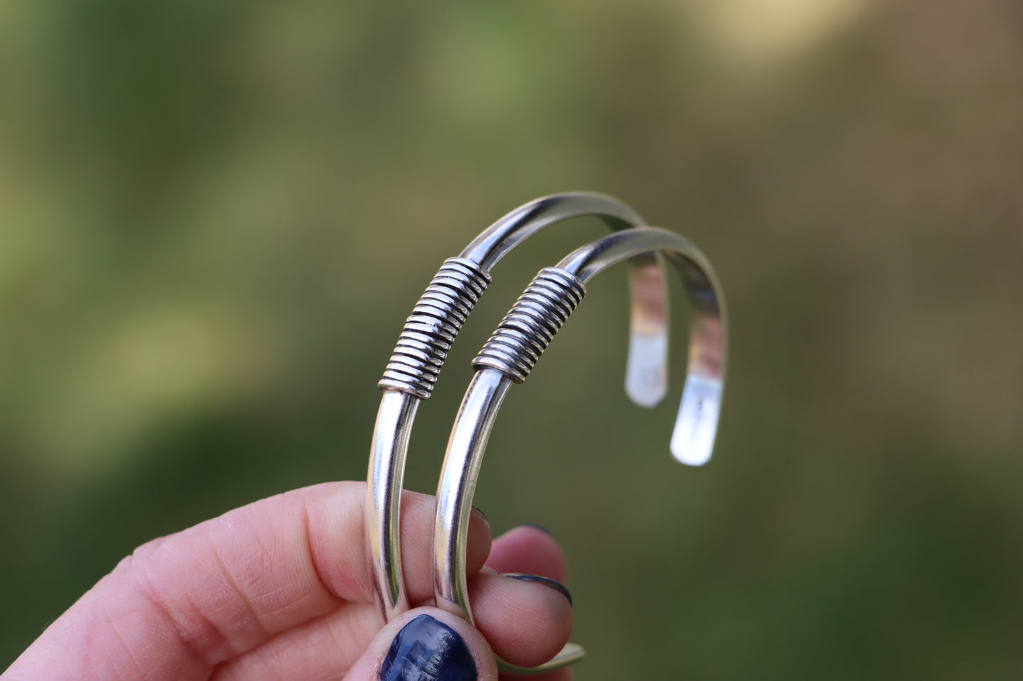Wrapped Silver Cuff (XS/S)