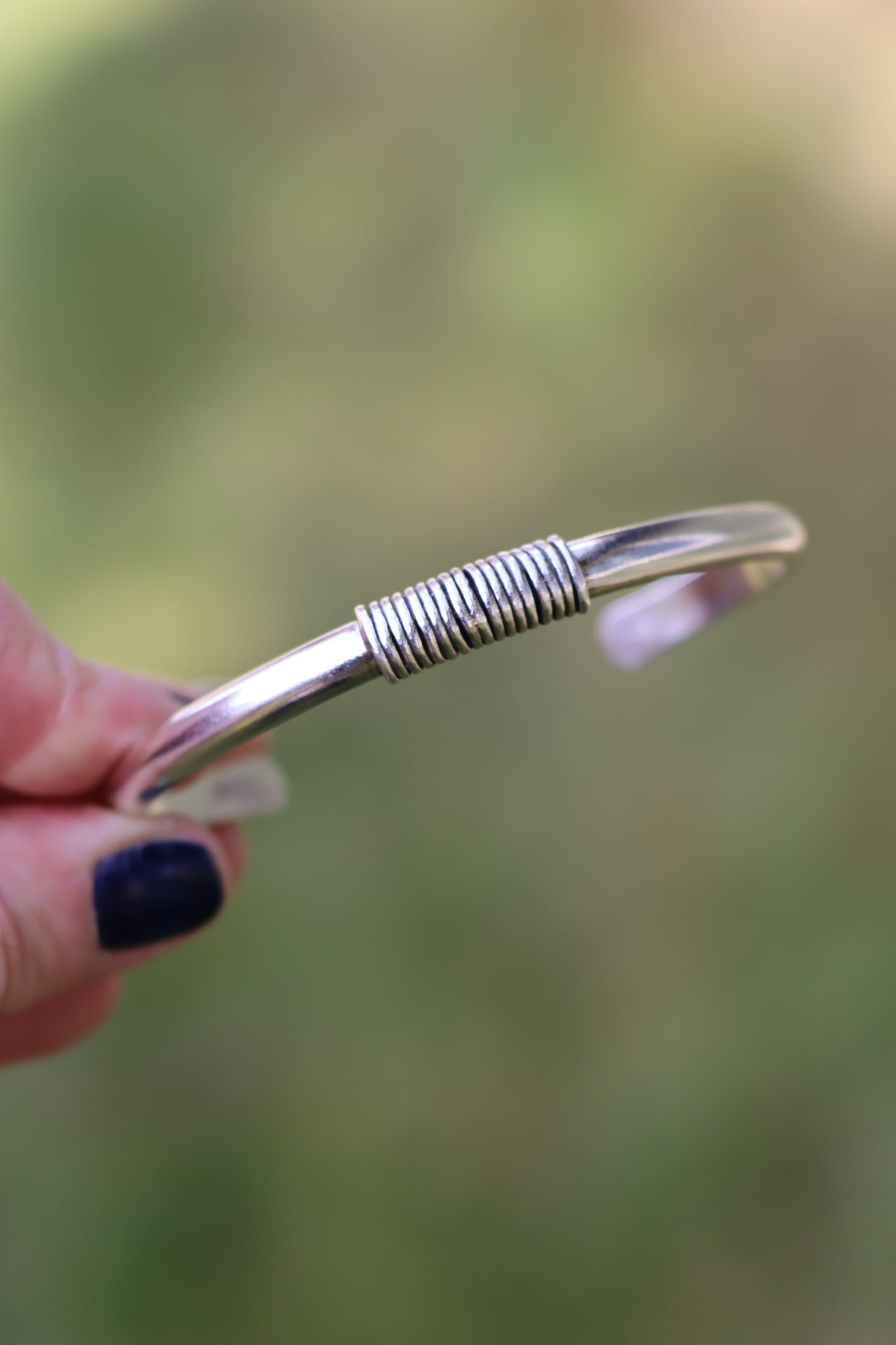 Wrapped Silver Cuff (M/L)