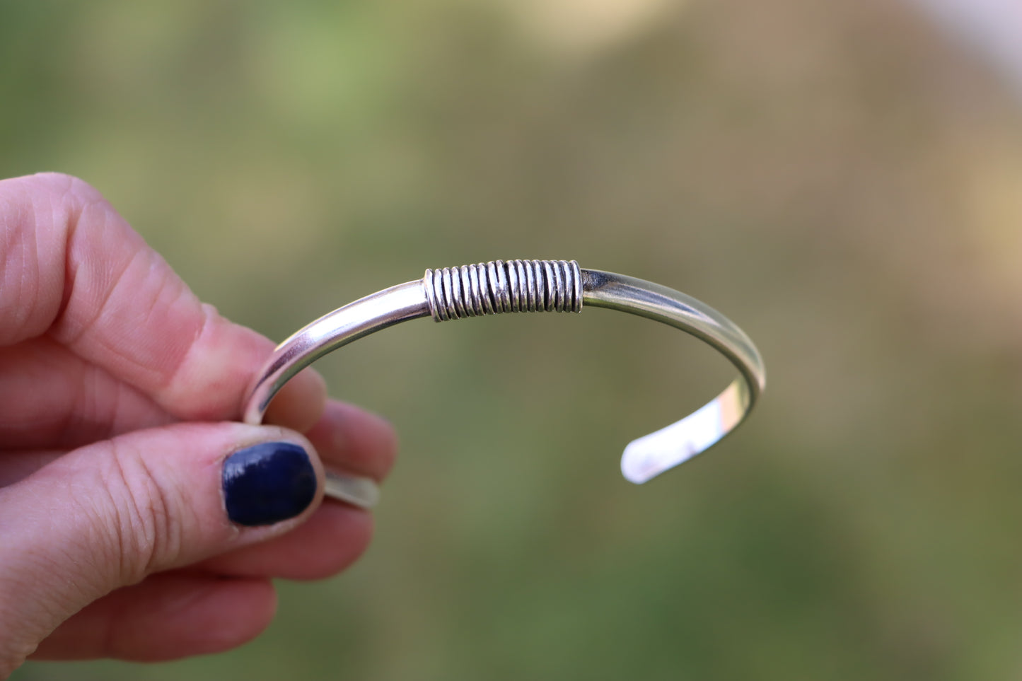 Wrapped Silver Cuff (M/L)