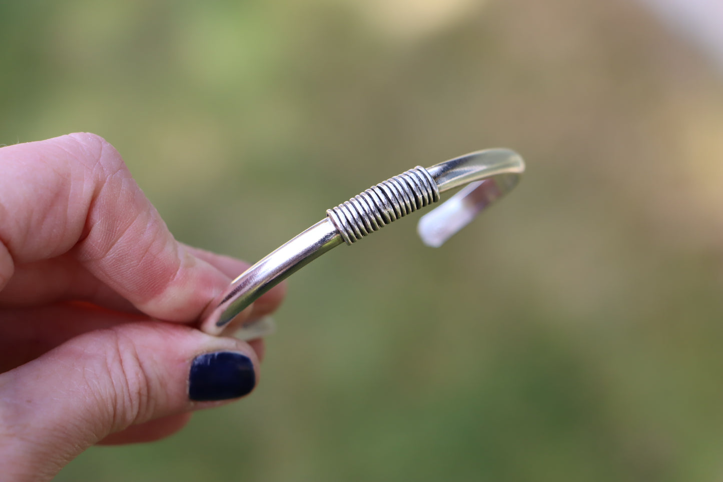 Wrapped Silver Cuff (M/L)