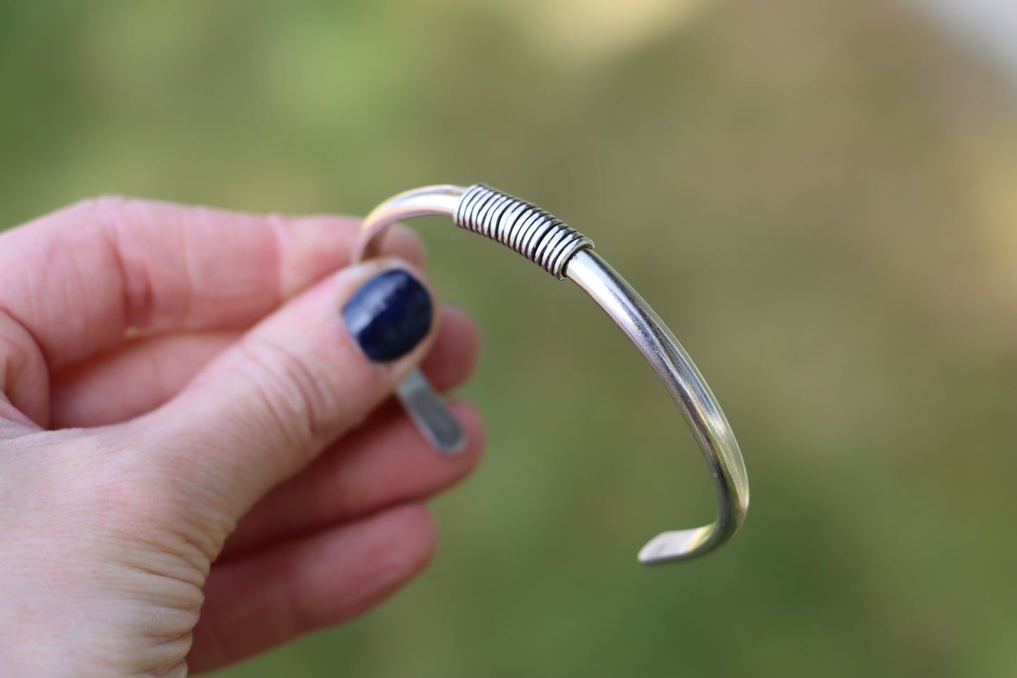 Wrapped Silver Cuff (M/L)