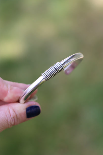 Wrapped Silver Cuff (XS/S)