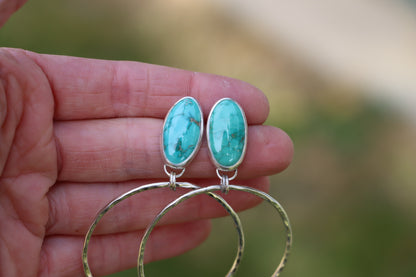 Turquoise Hoops (Emerald Valley)