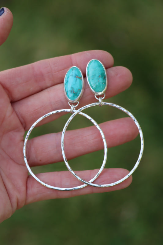Turquoise Hoops (Emerald Valley)