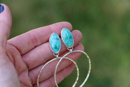 Turquoise Hoops (Emerald Valley)