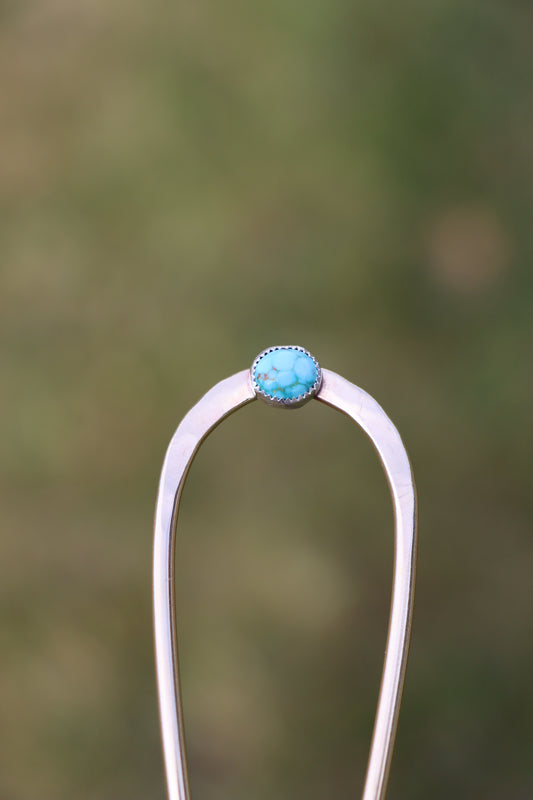 Turquoise Hair Fork #4