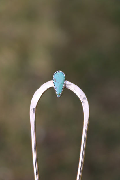 Turquoise Hair Fork #1