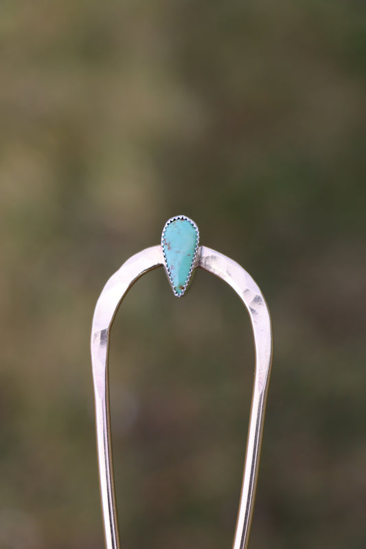 Turquoise Hair Fork #1