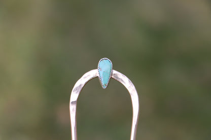 Turquoise Hair Fork #1