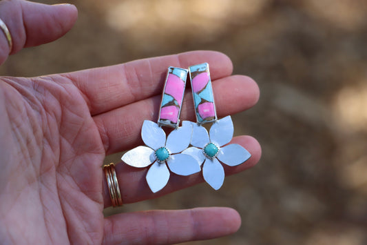 Daisy Stud Earring (Cotton Candy)