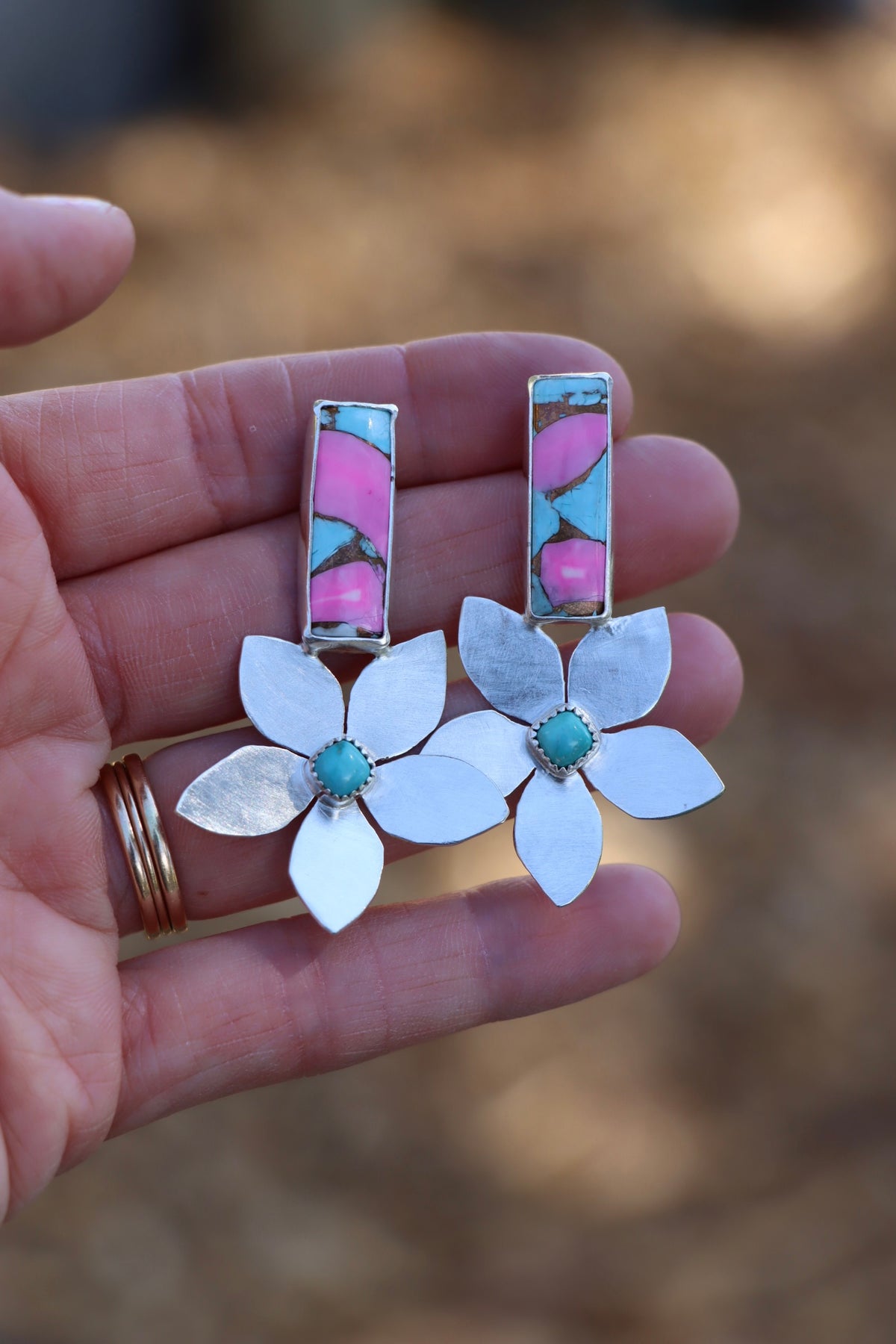 Daisy Stud Earring (Cotton Candy)