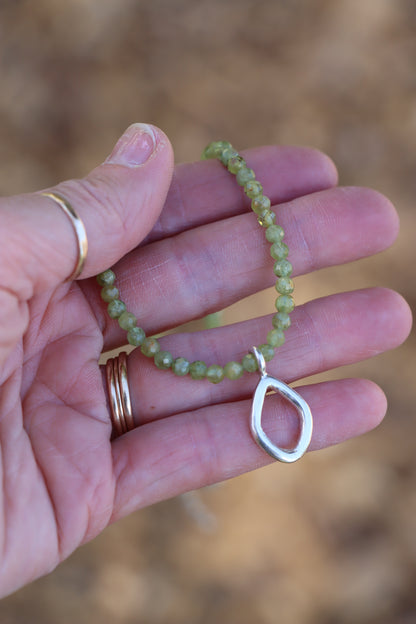 Mosaic Charm Necklace - Peridot