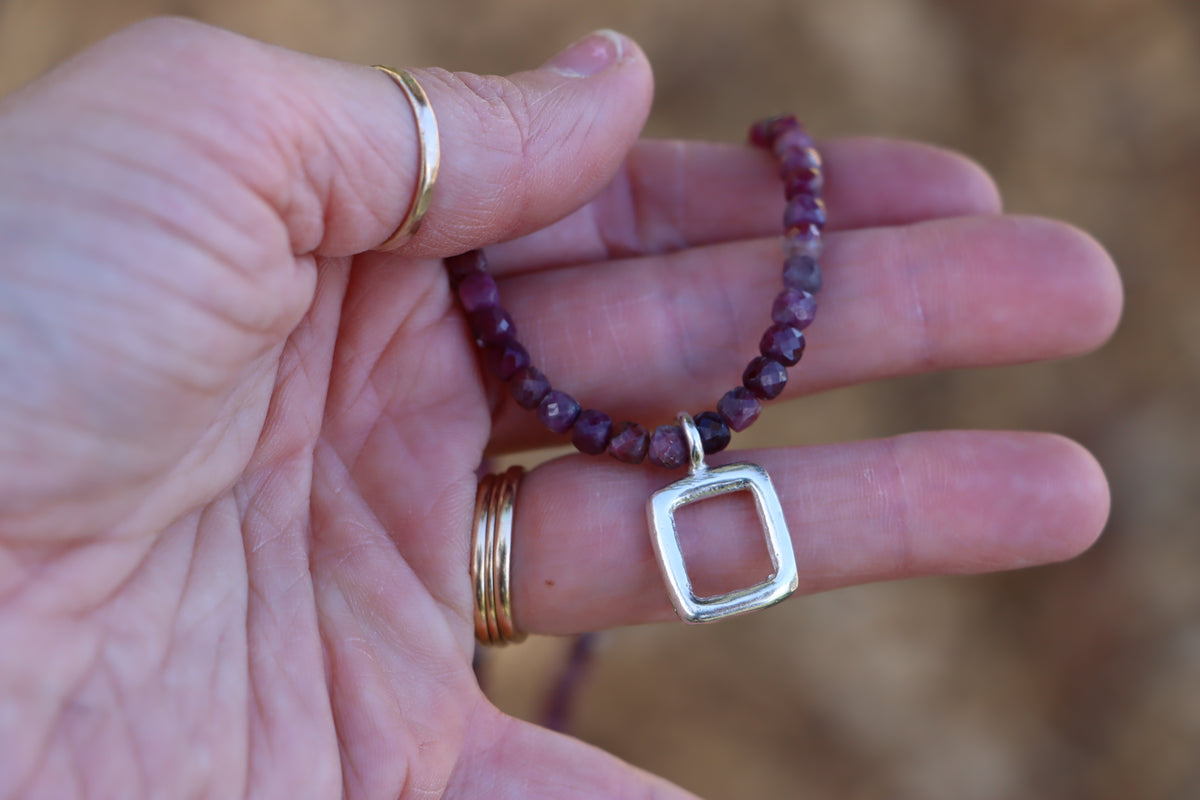 Mosaic Charm Necklace - Tourmaline