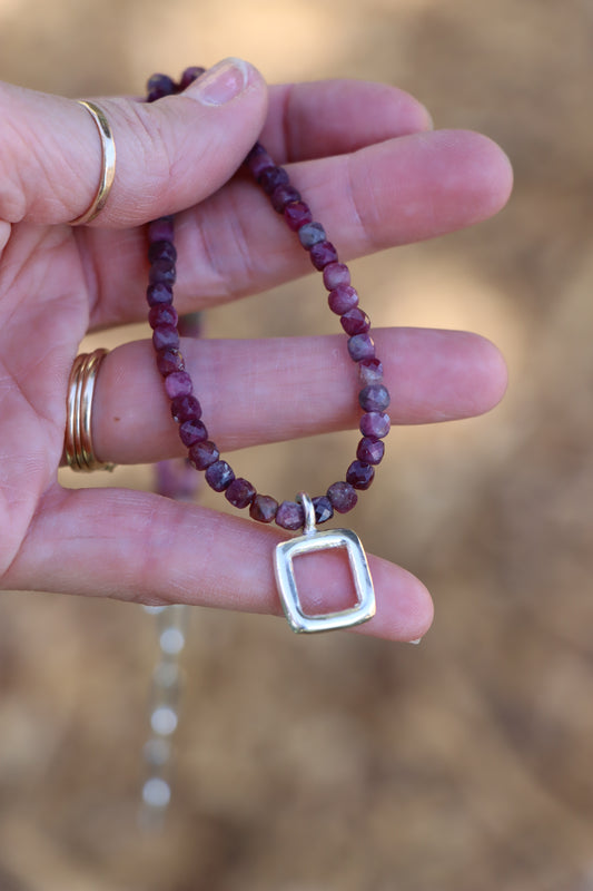 Mosaic Charm Necklace - Tourmaline