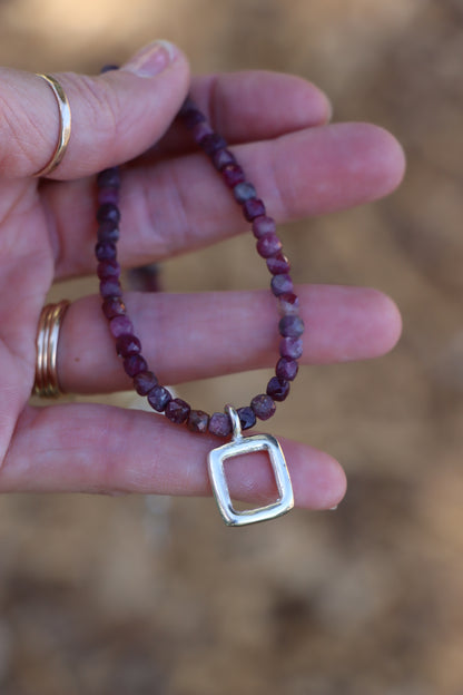 Mosaic Charm Necklace - Tourmaline