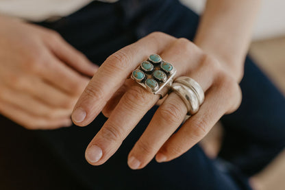 Six Stone Signet Ring (size 7.25)