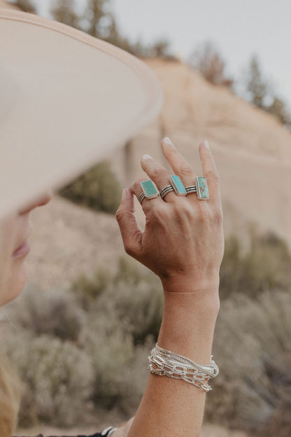 Kingman Turquoise Ring (8.5)