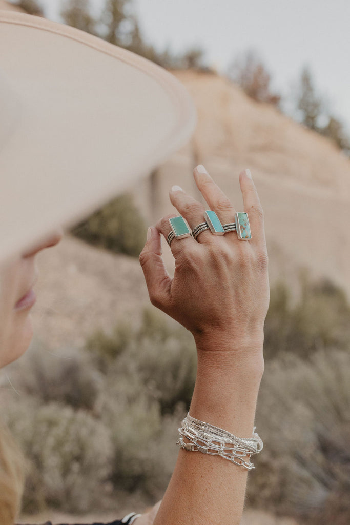 Tyrone Turquoise Ring (Size 8)