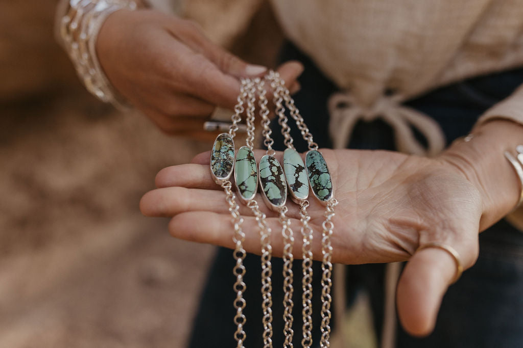 Turquoise Choker Necklace (Yungai)