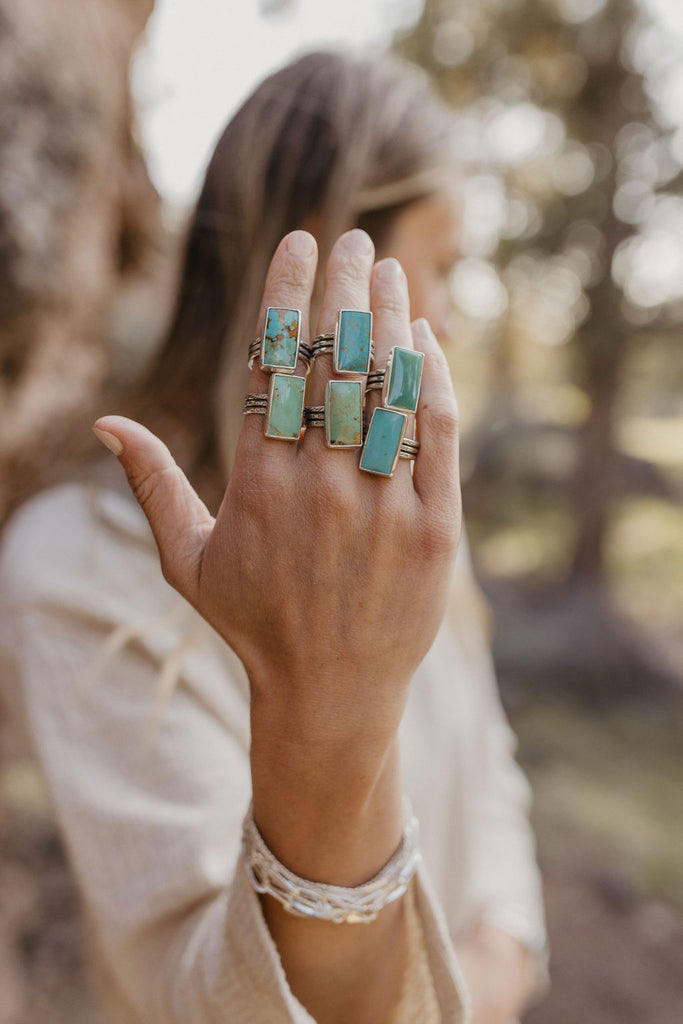 Kingman Turquoise Ring (8.5)