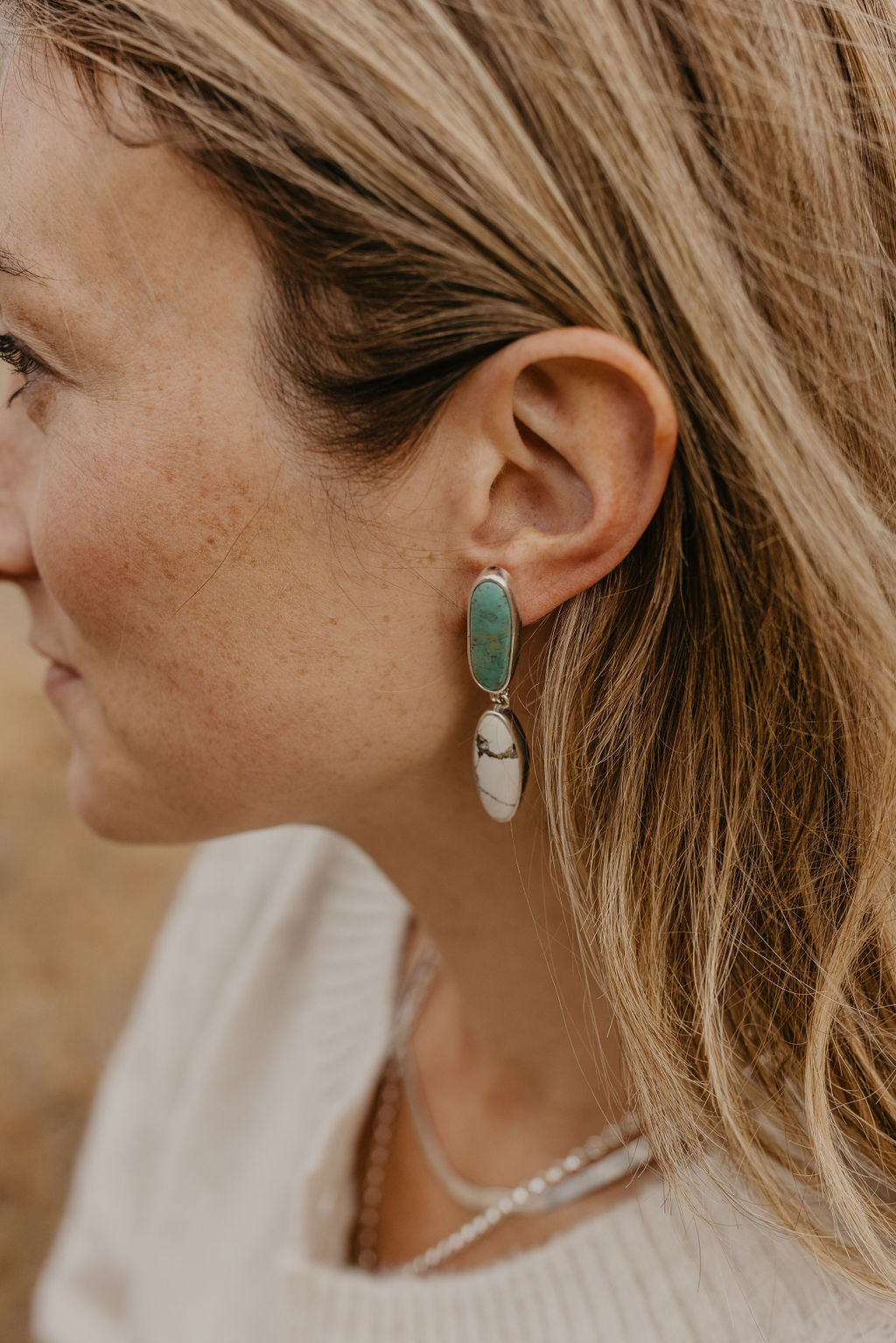 Ivory Creek + Kingman Stud Earrings #2