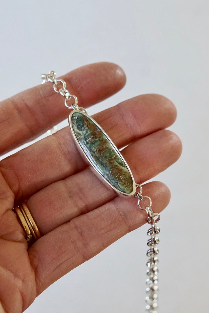Turquoise Choker Necklace (Yungai)