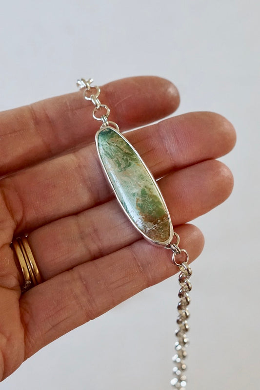 Turquoise Choker Necklace (Yungai)
