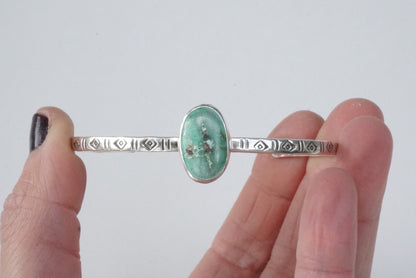 Stamped Cuff Bracelet (Carico Lake)