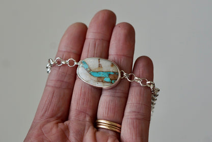 Turquoise Choker Necklace (Royston Ribbon)
