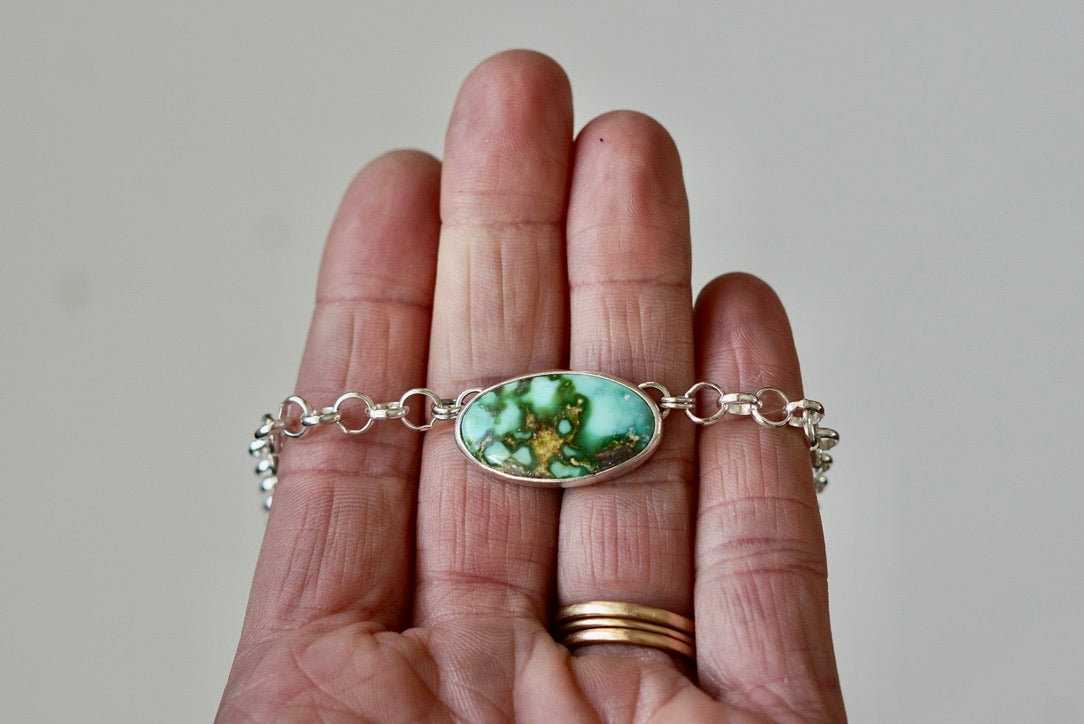 Turquoise Choker Necklace (Sonoran Gold)