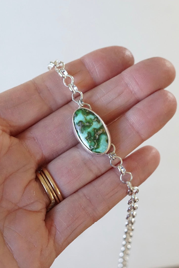 Turquoise Choker Necklace (Sonoran Gold)