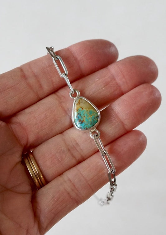 Cable Chain Adjustable Bracelet (Royston Ribbon)