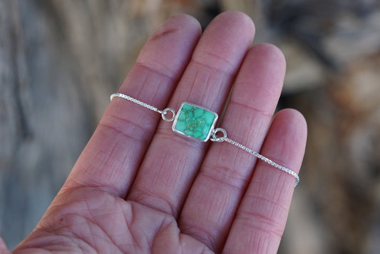 Box Chain Adjustable Bracelet (Sonoran Gold)