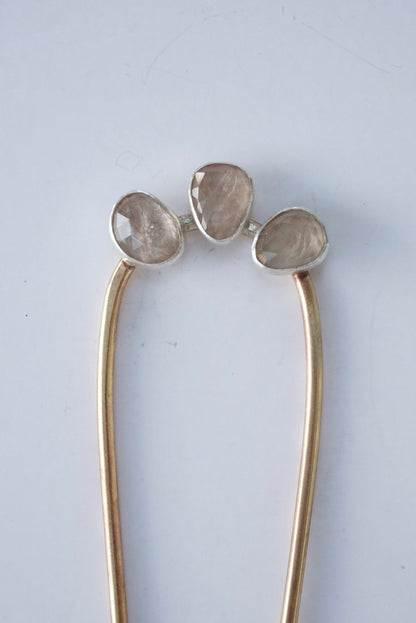 Hair Fork (Rose Quartz)