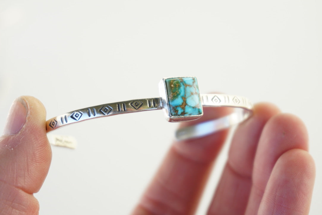 Stamped Cuff Bracelet (Kingman)
