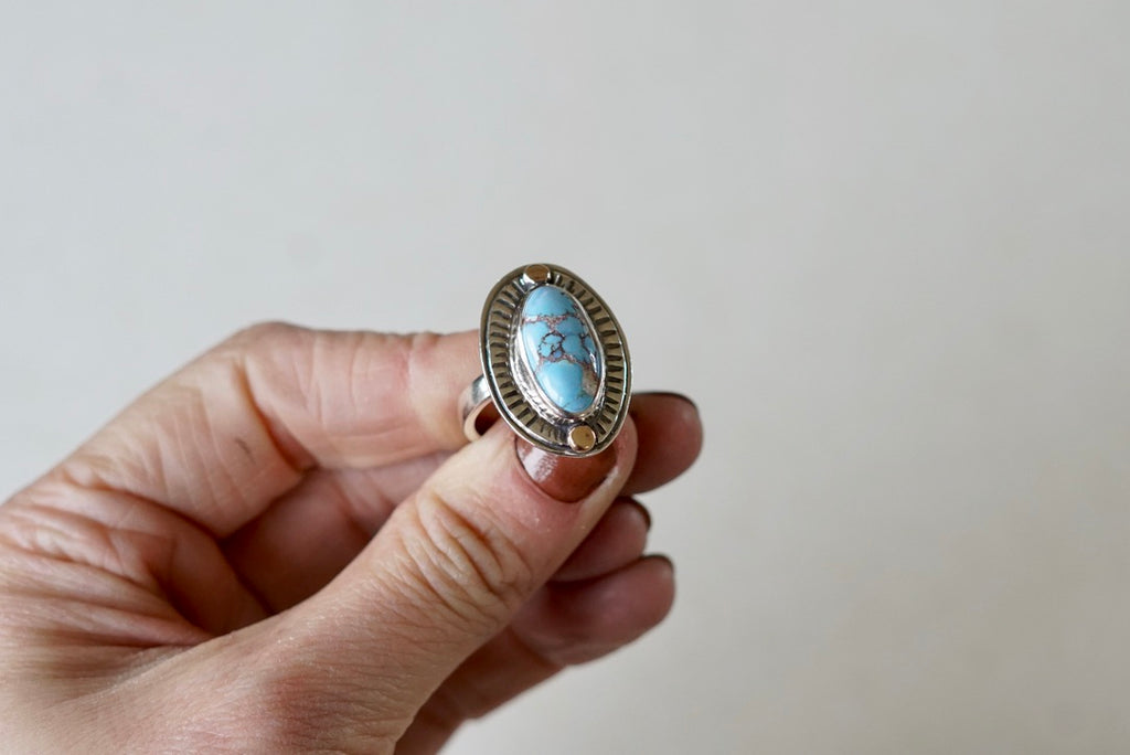 Small Sundial Ring (size 7)