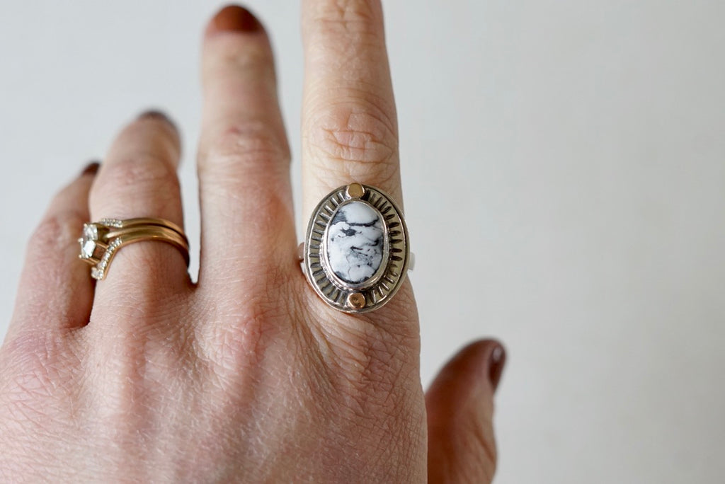 Small Sundial Ring (size 7.5)