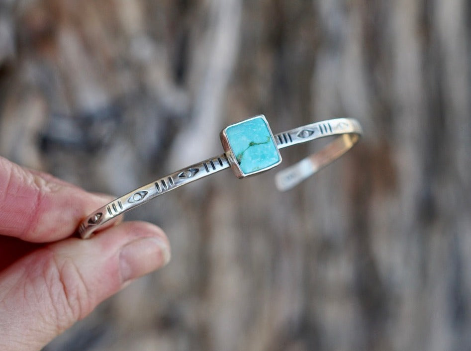 Stamped Cuff Bracelet (Sonoran Gold)