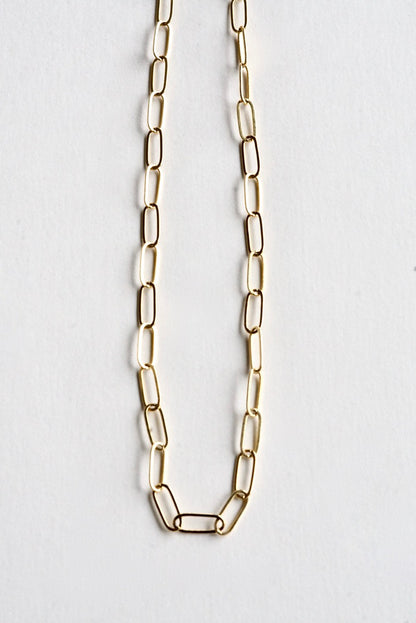 14/20 Yellow Gold Filled Paperclip Necklace