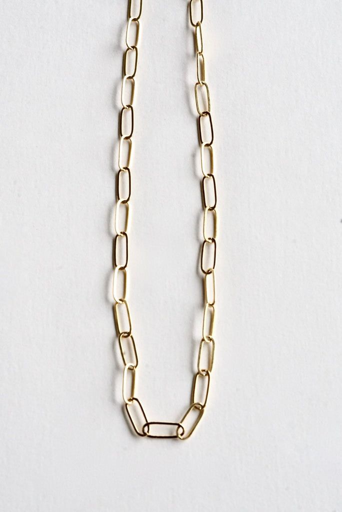 14/20 Yellow Gold Filled Paperclip Necklace