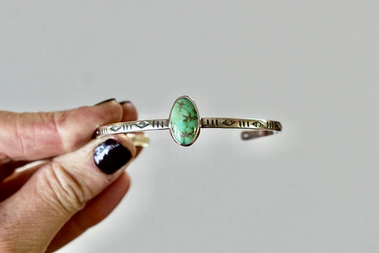 Stamped Cuff Bracelet (Verde Valley)