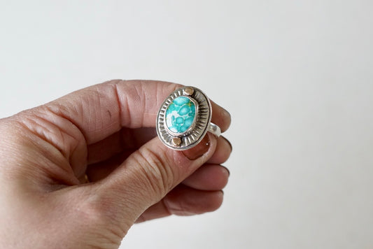 Small Sundial Ring (size 6.5)