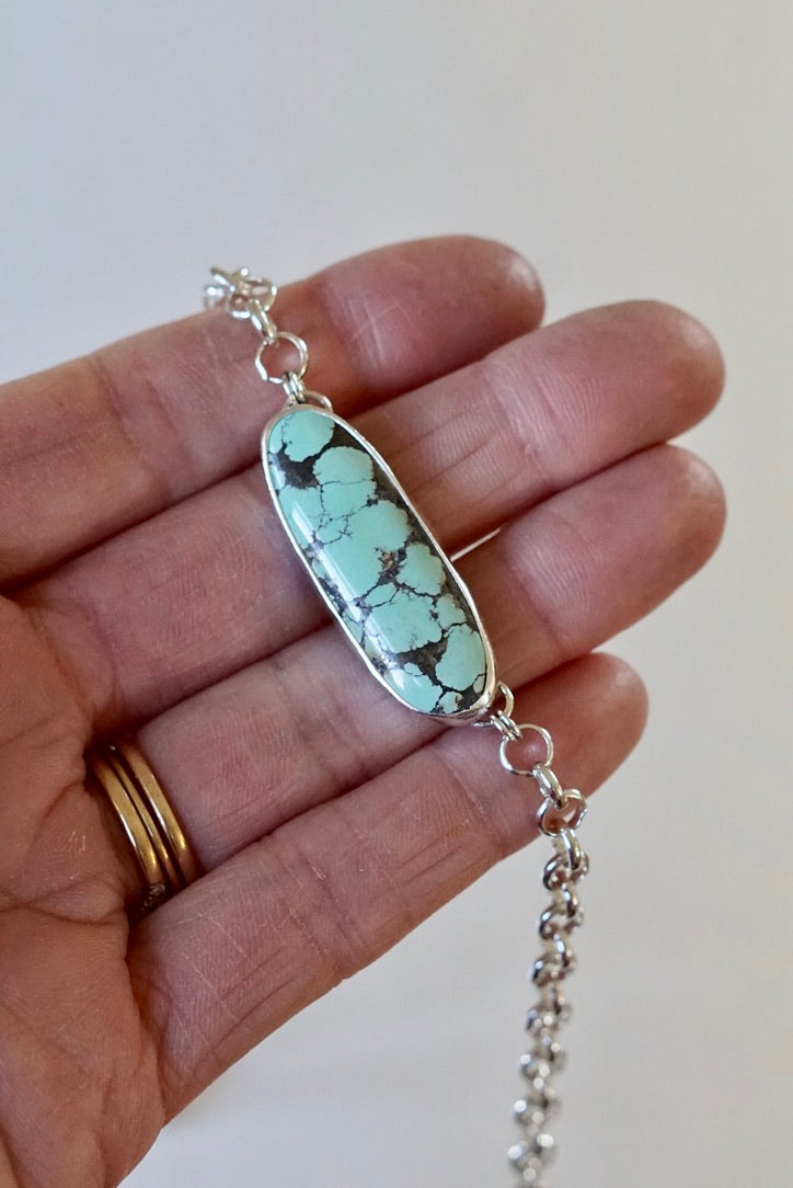 Turquoise Choker Necklace (Yungai)