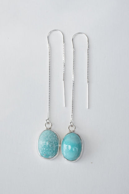 Turquoise Threader Earring (White Water)