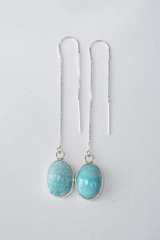 Turquoise Threader Earring (White Water)